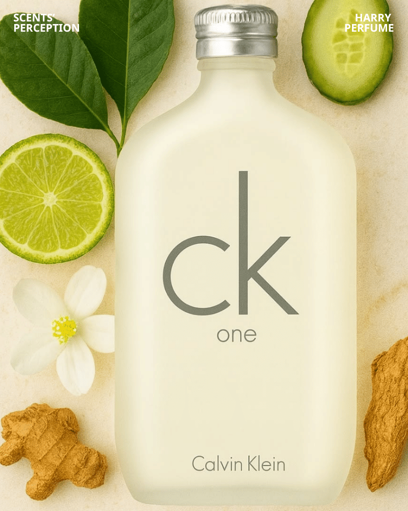 Tầng giữa CK One EDT mềm mại với hoa cỏ sạch, phấn nhẹ, thanh thoát và giữ rõ tinh thần unisex