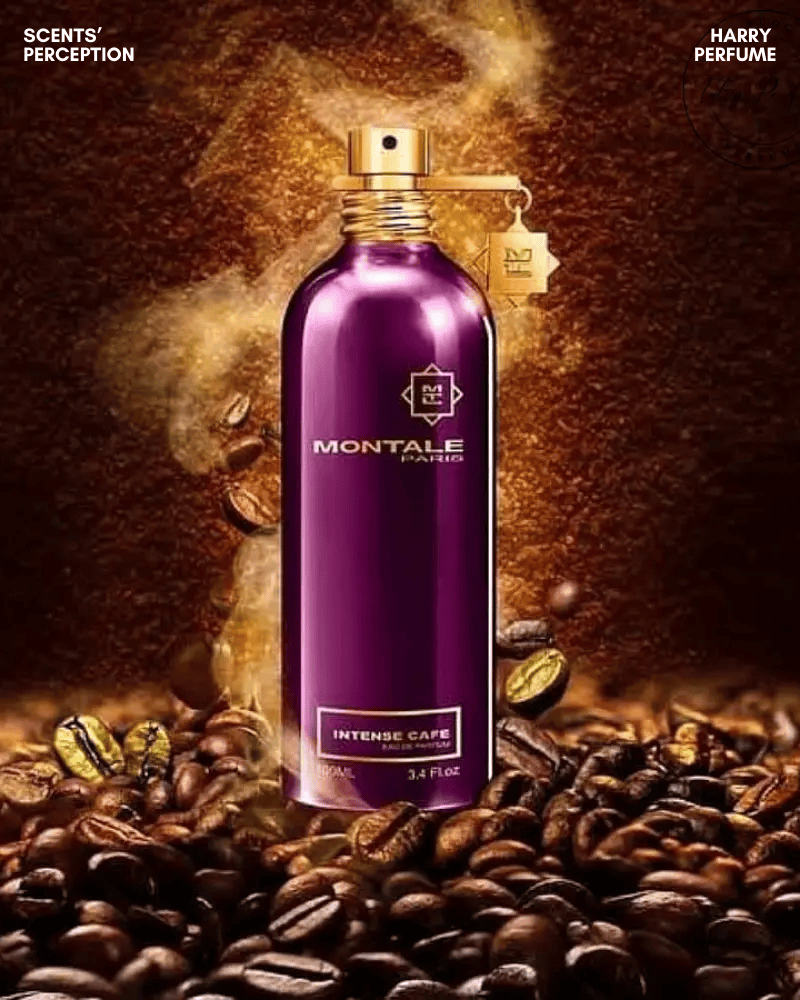 Thiết kế Montale Intense Cafe EDP tối giản ánh kim với thân chai kim loại thon dài và khóa kẹp đặc trưng, vừa sang, bền, dễ mang theo