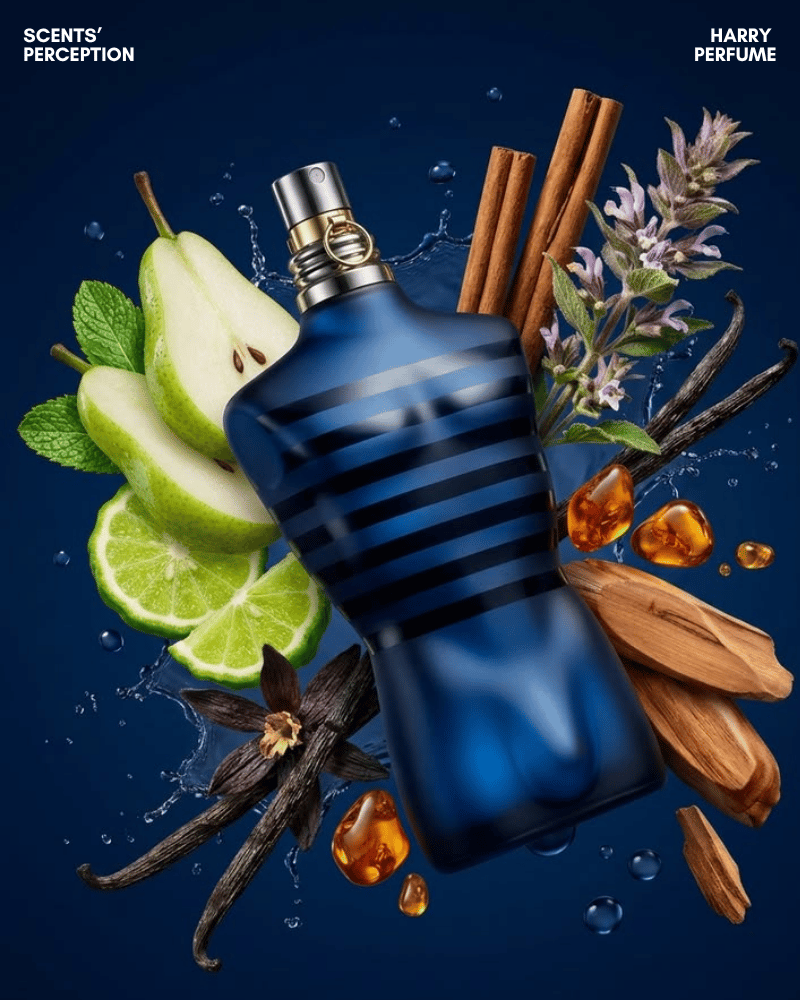 Le Male In Blue mở đầu xanh sạch, tươi mát với oải hương hiện đại, nam tính và dễ tạo thiện cảm.