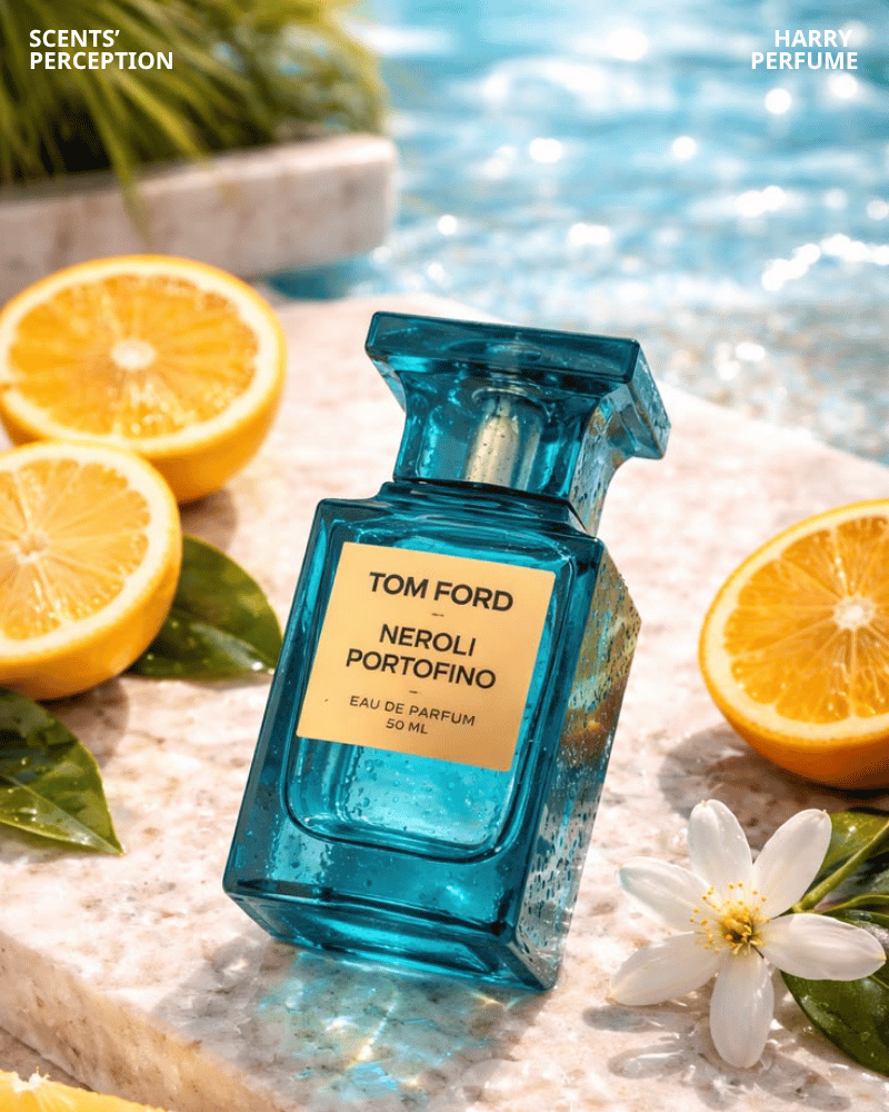 Tom Ford Neroli Portofino với hương cam chanh, hoa cam và xạ hương mang lại sự sang trọng, thanh thoát, quyến rũ.