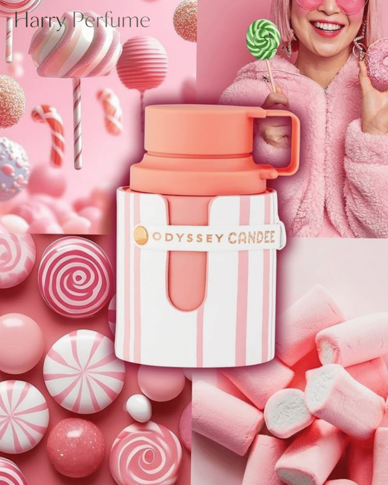 Odyssey Candee mở đầu với dâu tây, mâm xôi ngọt mọng, đào mềm mại, bergamot sáng và phong lữ nhẹ.