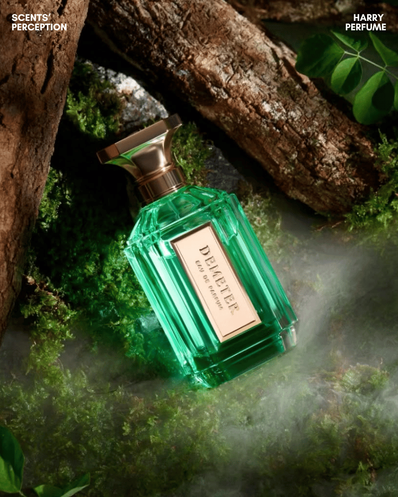 Demeter mở đầu bằng bạc hà, chanh và thảo mộc xanh cay, gợi cảm giác mojito lạnh, khô, ít ngọt.