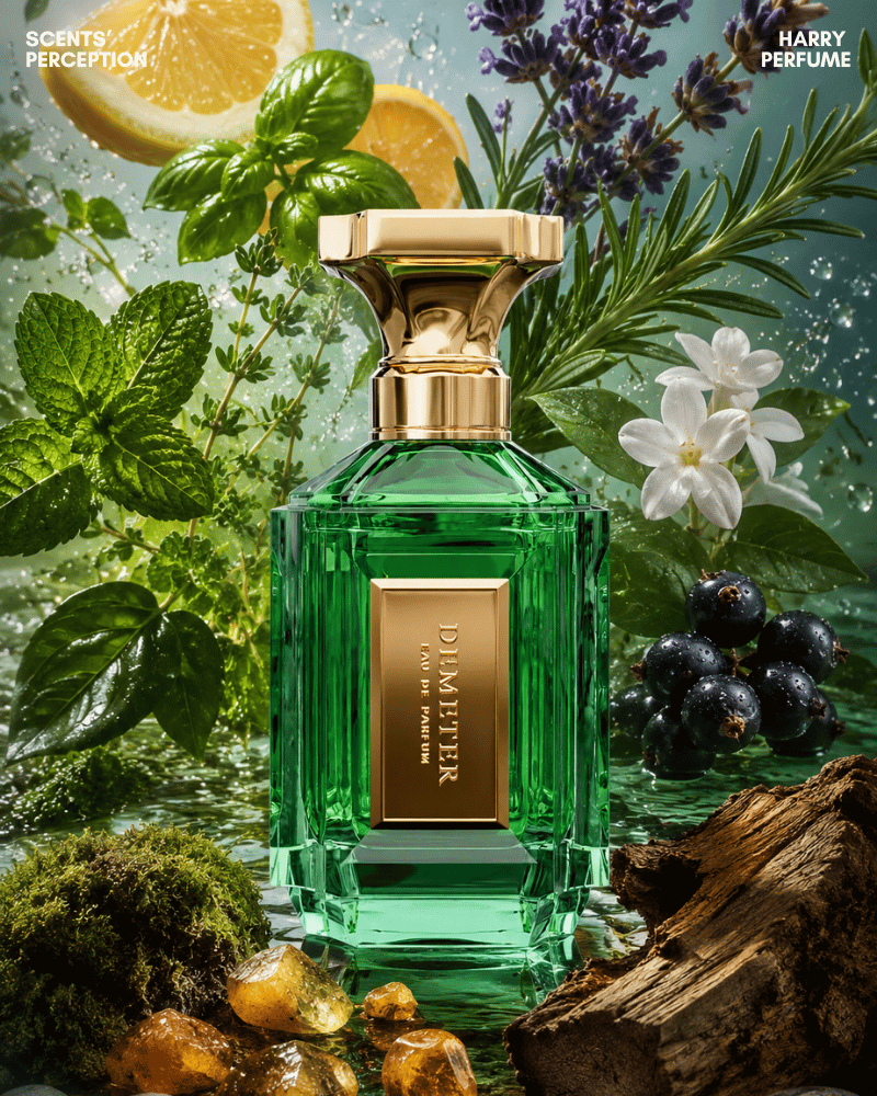 Demeter khô xuống với musk sạch, cedarwood khô nhẹ, giữ cảm giác xanh mát, dễ dùng ban ngày nóng ẩm.