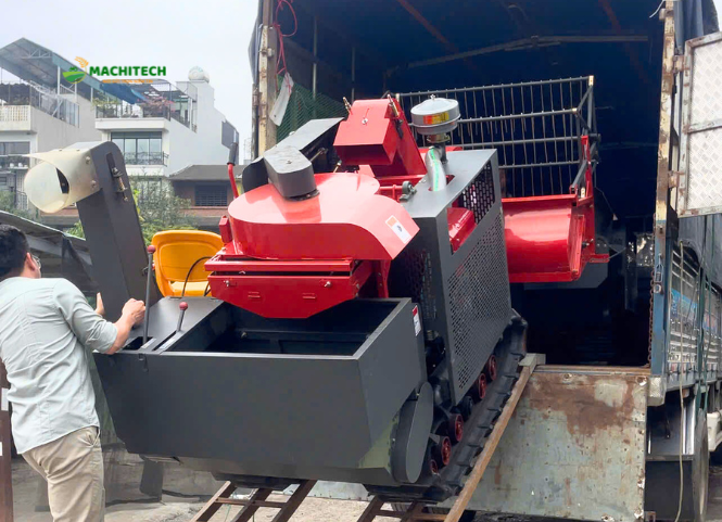 Máy gặt lúa mini Gia Lai 3