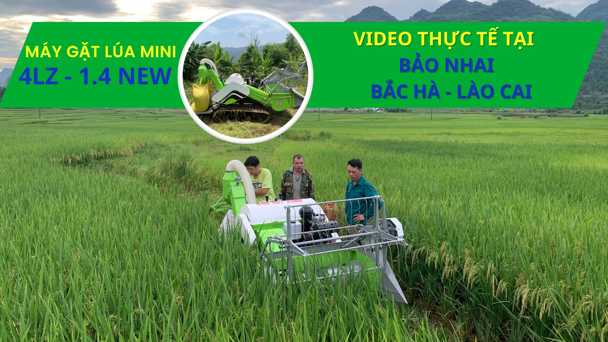 kinh nghiệm lái máy gặt lúa mini