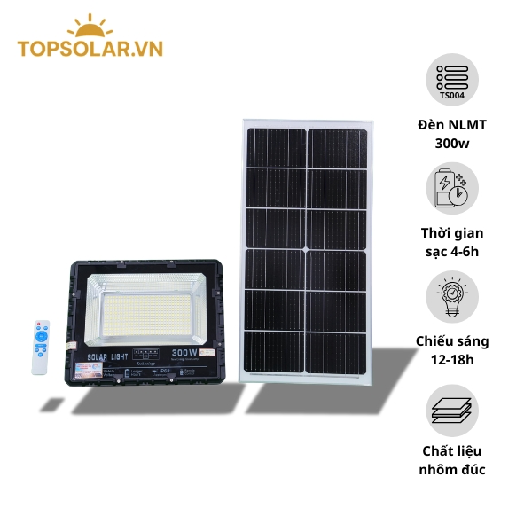 Đèn Năng Lượng Mặt Trời 300W TS004