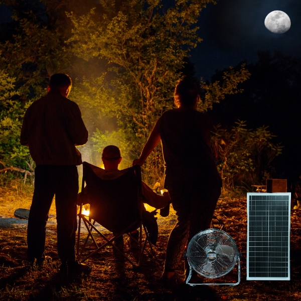 Quạt Năng Lượng Mặt Trời TS001 - Dùng khi mất điện