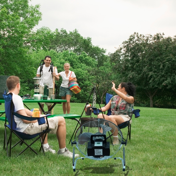 Quạt Năng Lượng Mặt Trời TS001 - phù hợp đi cắm trại