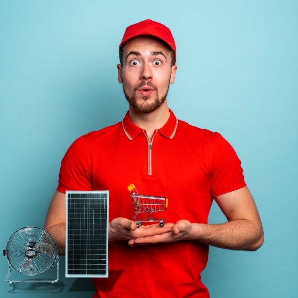 Quạt năng lượng mặt trời TS001