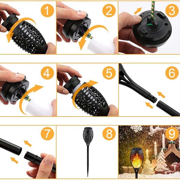 Đèn năng lượng mặt trời sân vườn TS021