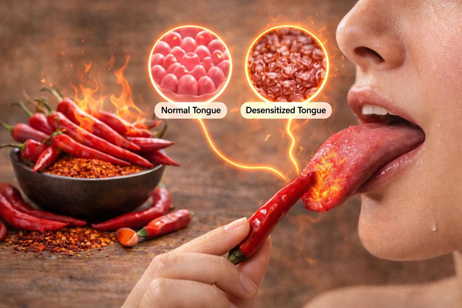 Ăn cay làm giảm vị giác