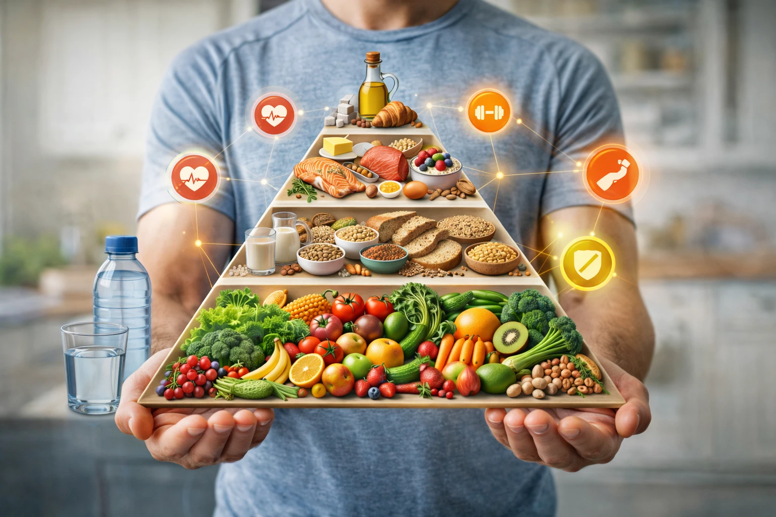 Bạn cần cân bằng đầy đủ chất dinh dưỡng theo tháp sinh dưỡng