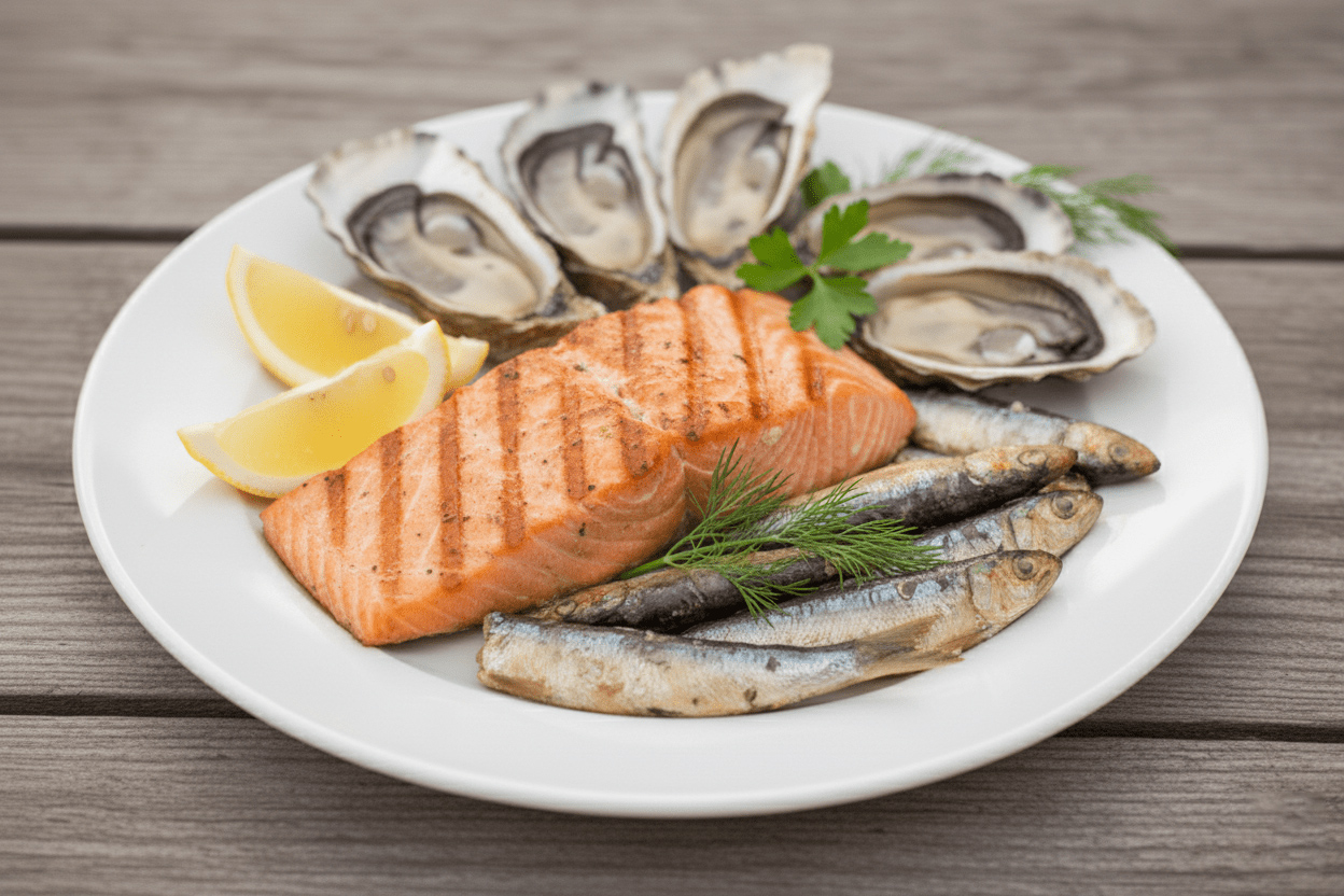 Hải sản giàu sắt cho mẹ bầu