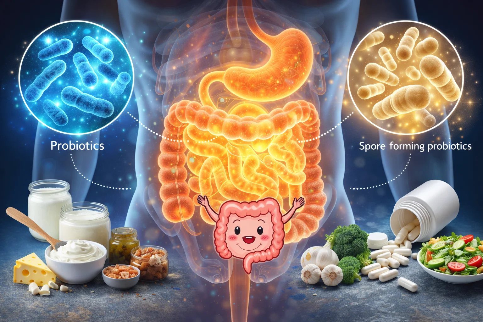 Lợi khuẩn và bào tử lợi khuẩn có thể mang lại nhiều lợi ích cho sức khỏe tiêu hóa