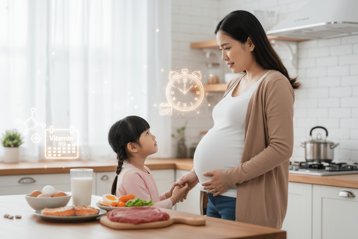 Mẹ bầu trên 35 tuổi có nguy cơ thiếu vitamin B12