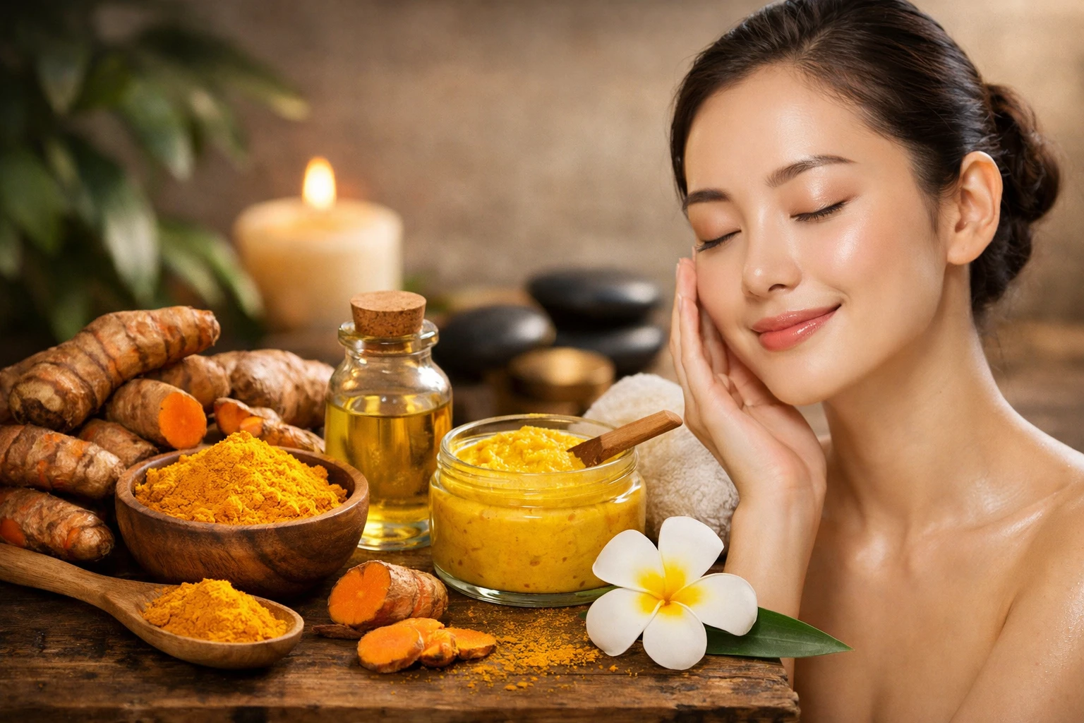 Nghệ giúp làm đẹp da, ngăn ngừa lão hóa.