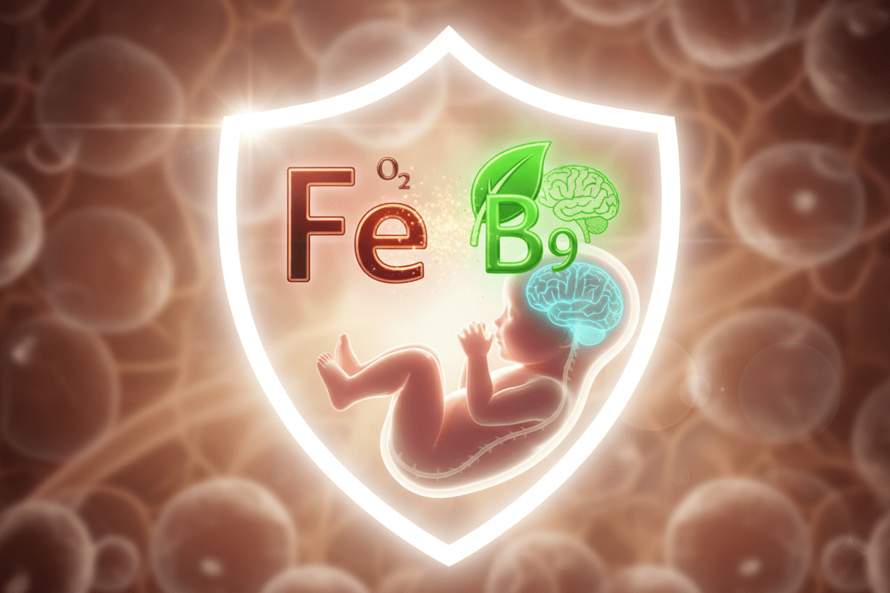 Sắt và axit folic ngăn ngừa dị tật ống thần kinh