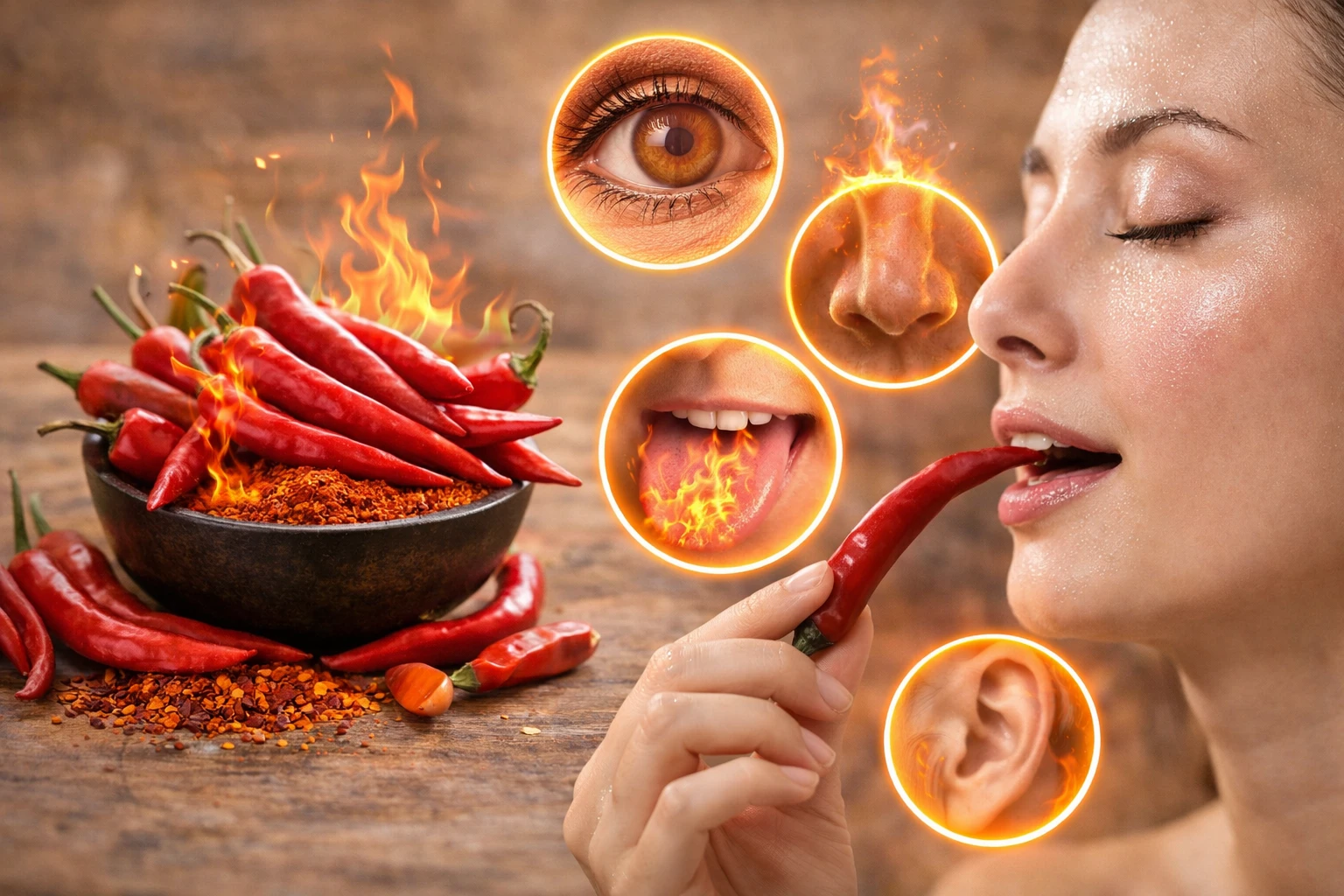 Ăn cay làm kích thích các giác quan