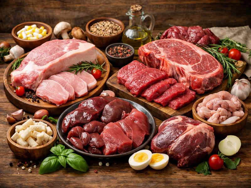 Thịt lợn, thịt bò, thịt nội tạng là những thực phẩm giàu vitamin B1, B2 Thịt lợn, thịt bò, thịt nội tạng là những thực phẩm giàu vitamin B1, B2