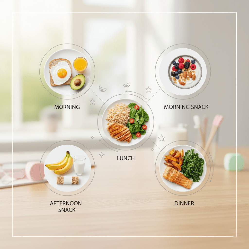 Thực đơn 1 ngày giàu axit folic cho bà bầu