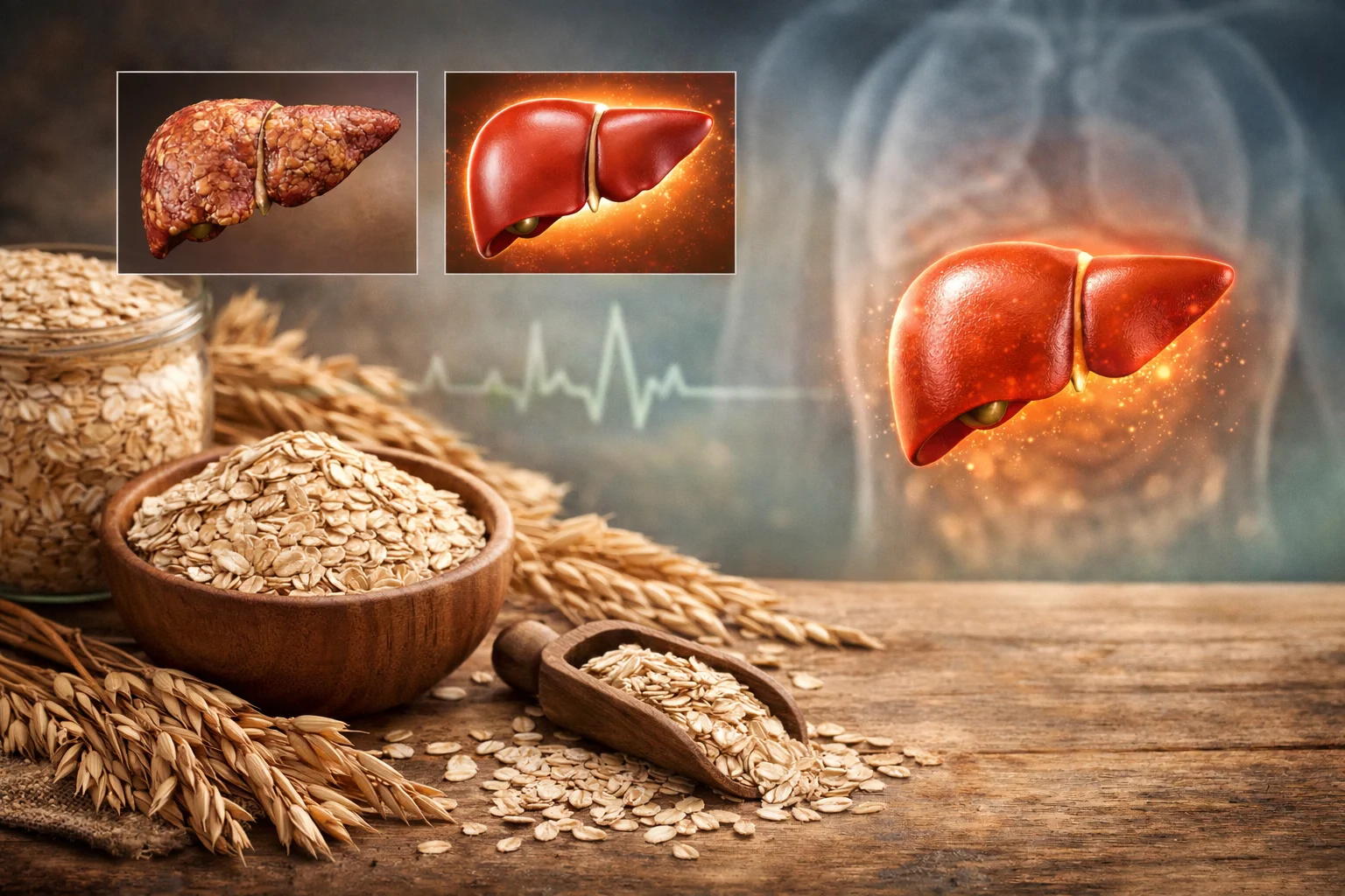 Yến mạch có thể bổ sung chất xơ giúp bổ gan