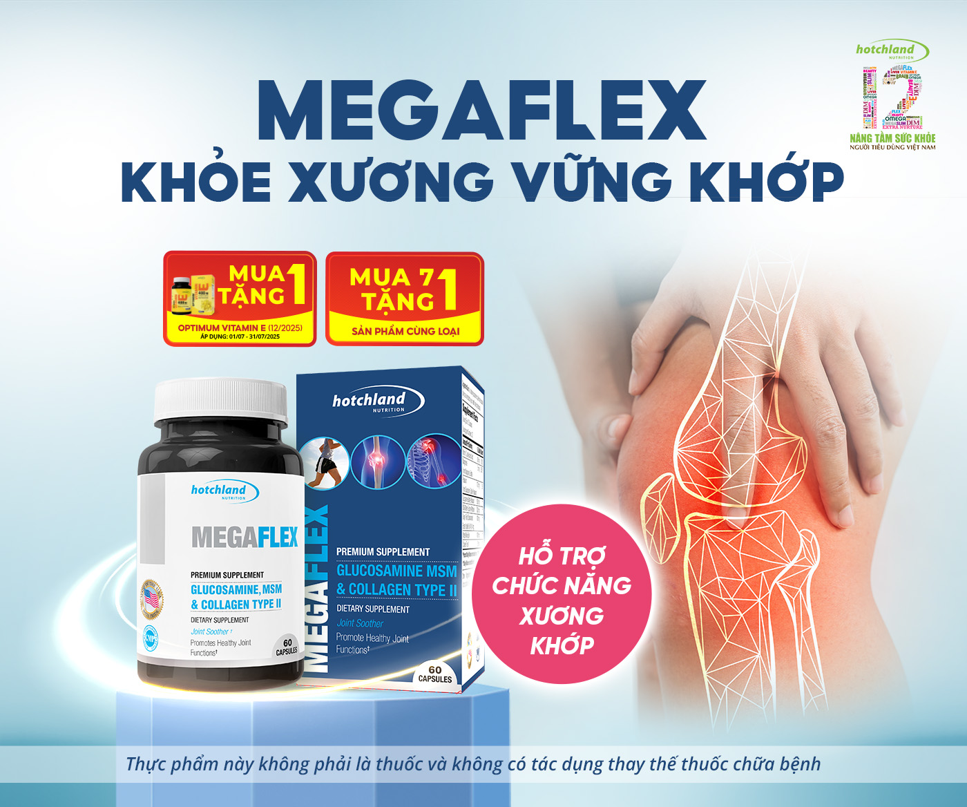 Hotchland MegaFlex hỗ trợ chức năng xương khớp