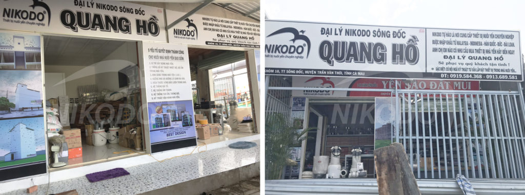 Sản phẩm Nikodo trung bày tại cửa hàng