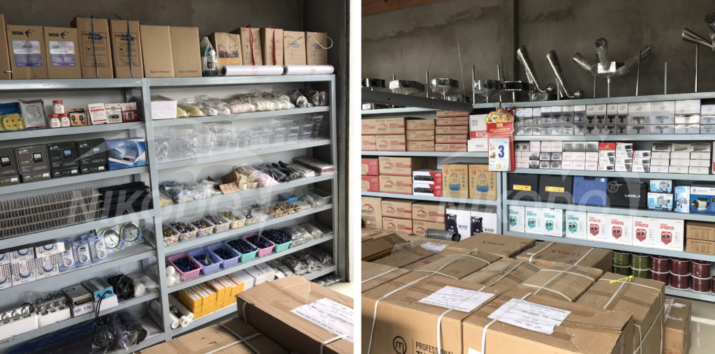 Sản phẩm trưng bày tại chi nhanh Nikodo Sông Đốc