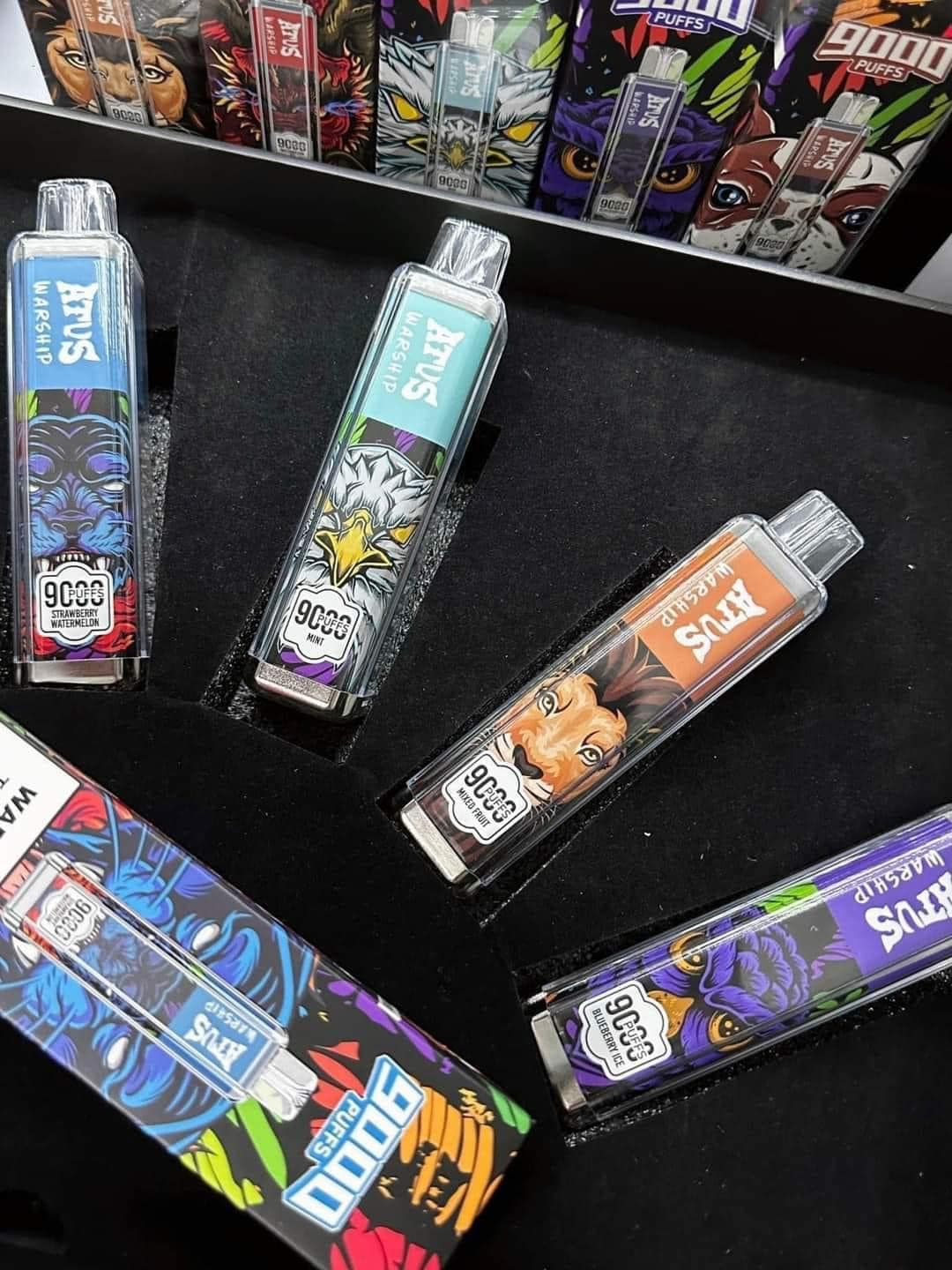 Review chi tiết pod 1 lần ATVS Warship 9000 Hơi Saltnic (50mg)