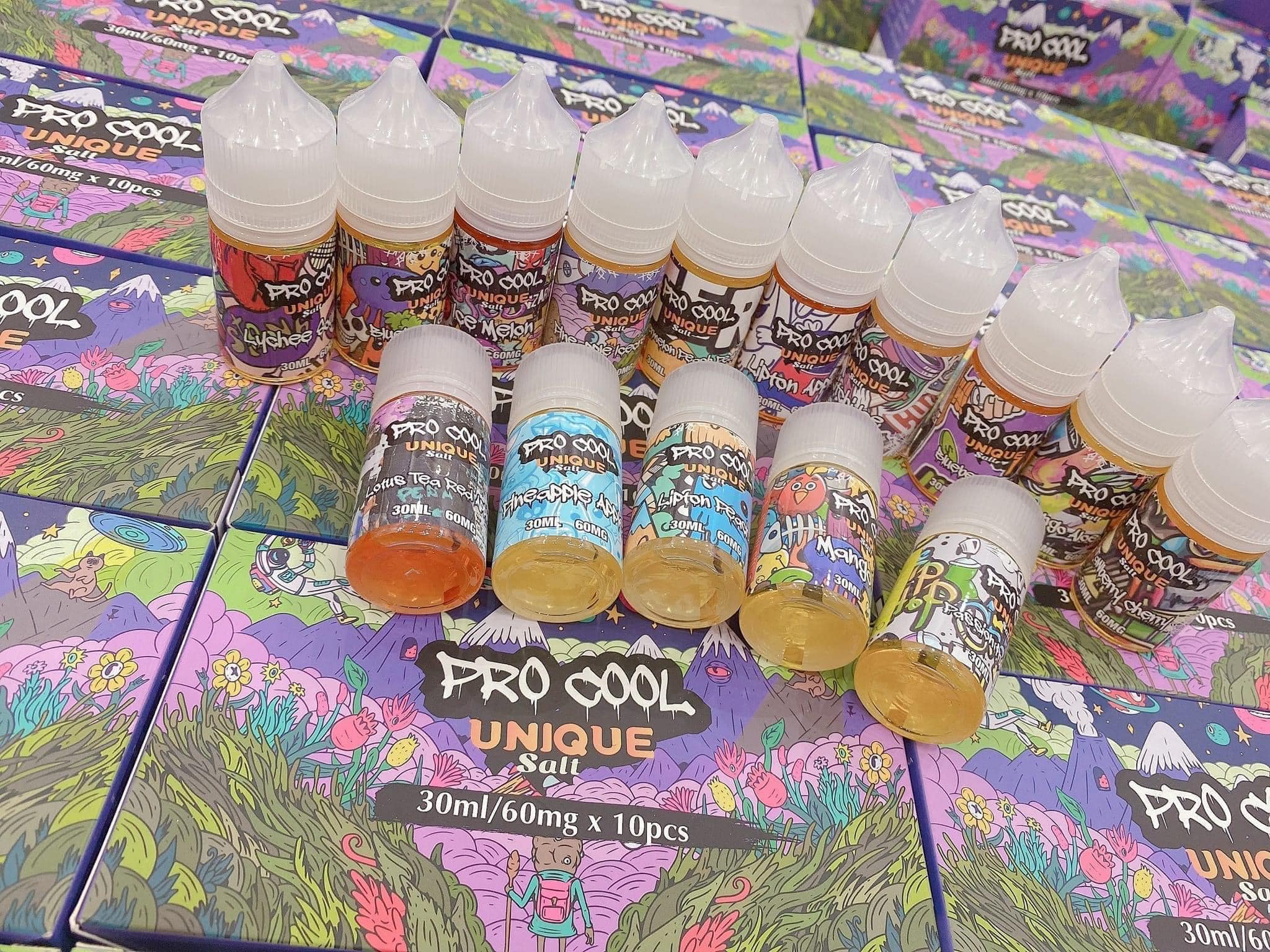 Review chi tiết chai juice Unique Pro Cool Saltnic (30ml / 60mg)