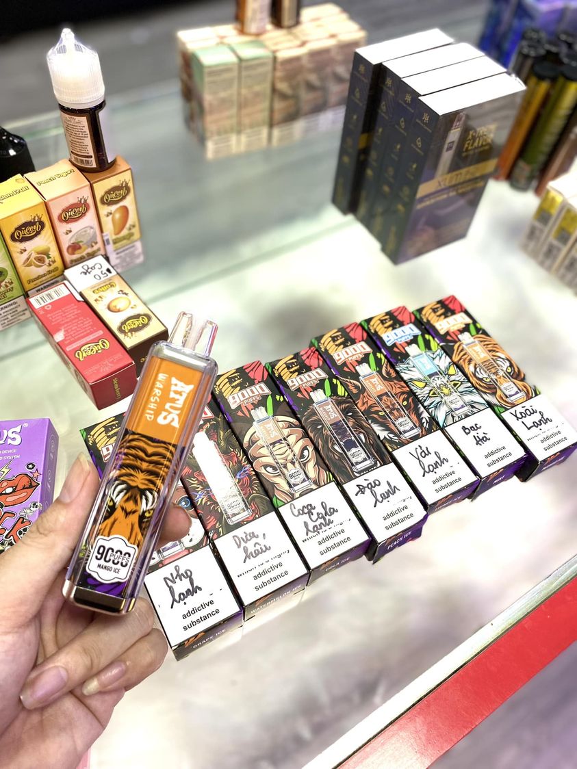 Review chi tiết pod 1 lần ATVS Warship 9000 Hơi Saltnic (50mg)