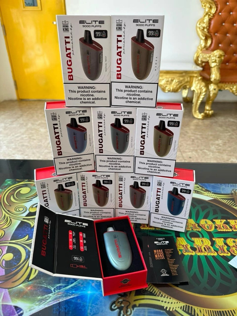 Đanh giá chi tiết và review Bugatti Elite 9000 Hơi (50mg) – Pod 1 Lần
