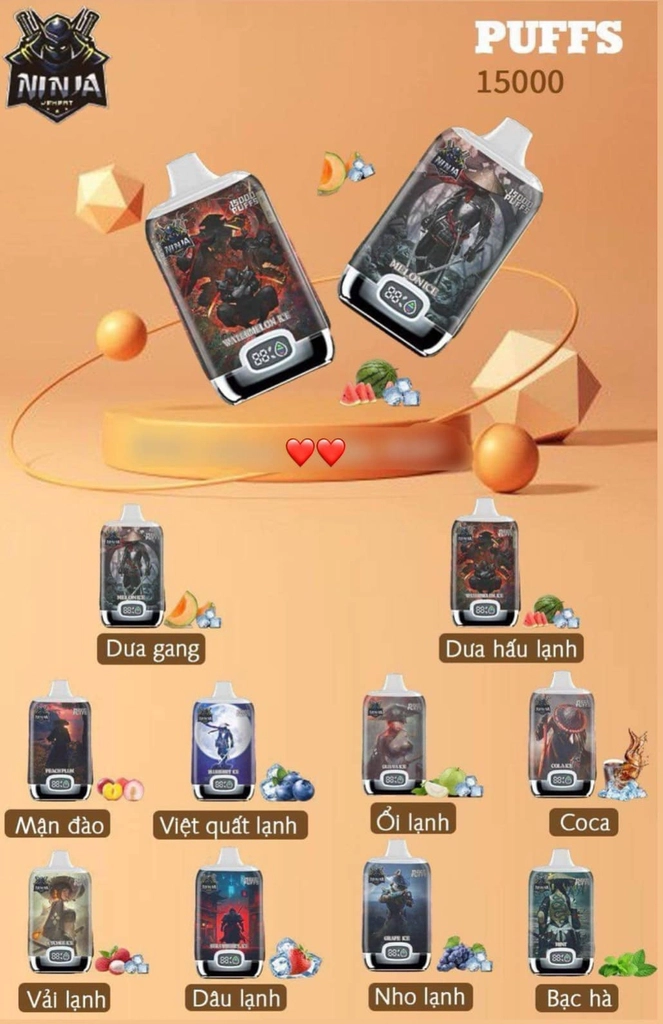 Đánh giá chi tiết sản phẩm Ninja 15000 Puffs