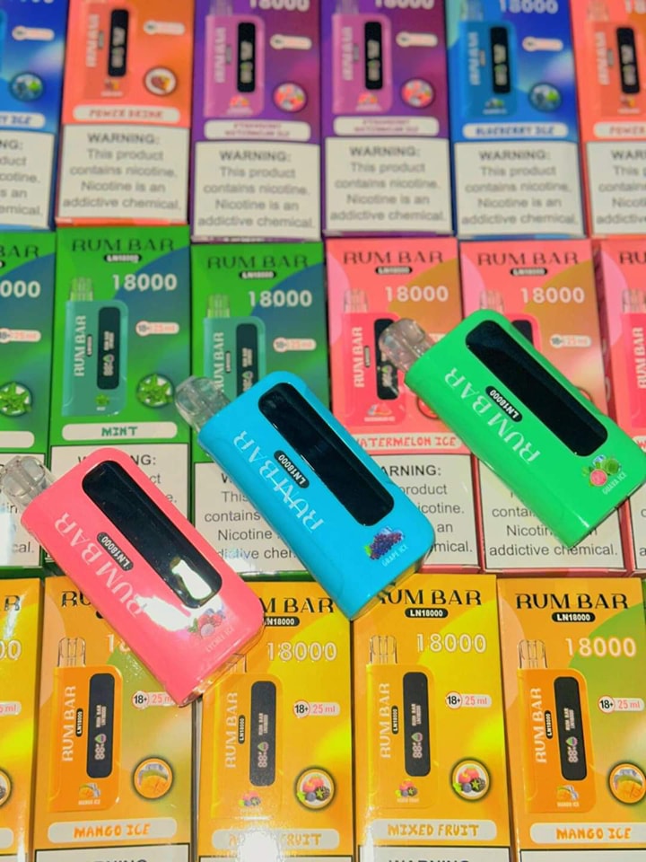 Đánh già và review chi tiết pod 1 lần Rum Bar 18000 Hơi (50mg)