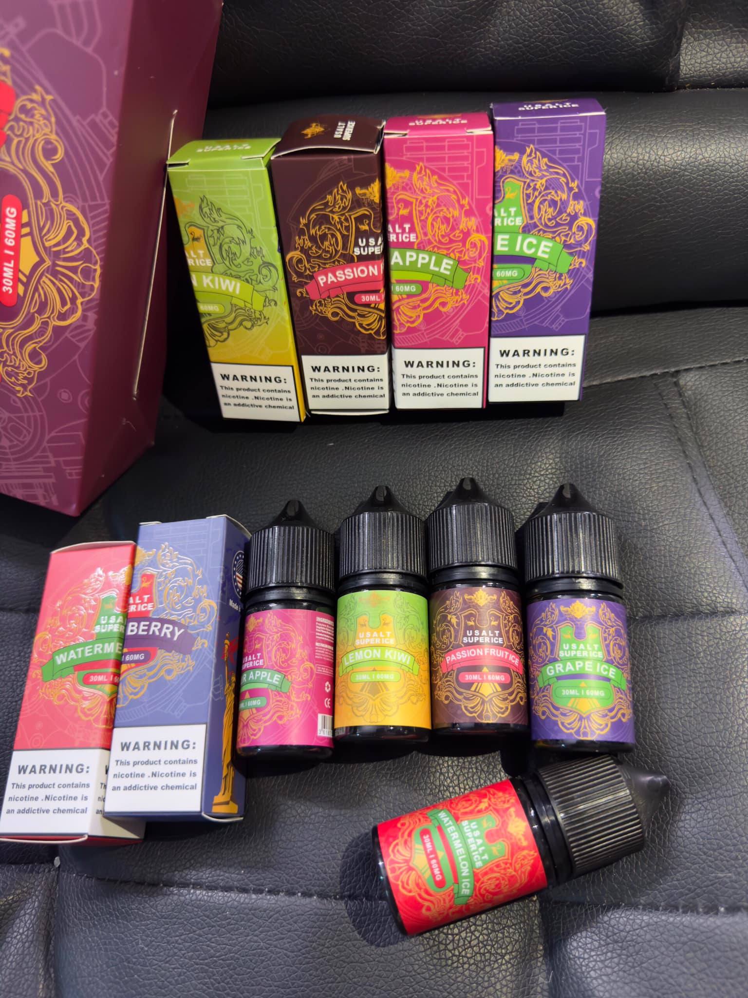 Giới thiệu và review chi tiết chai juice Usalt Super Ice Saltnic (30ml / 60mg)