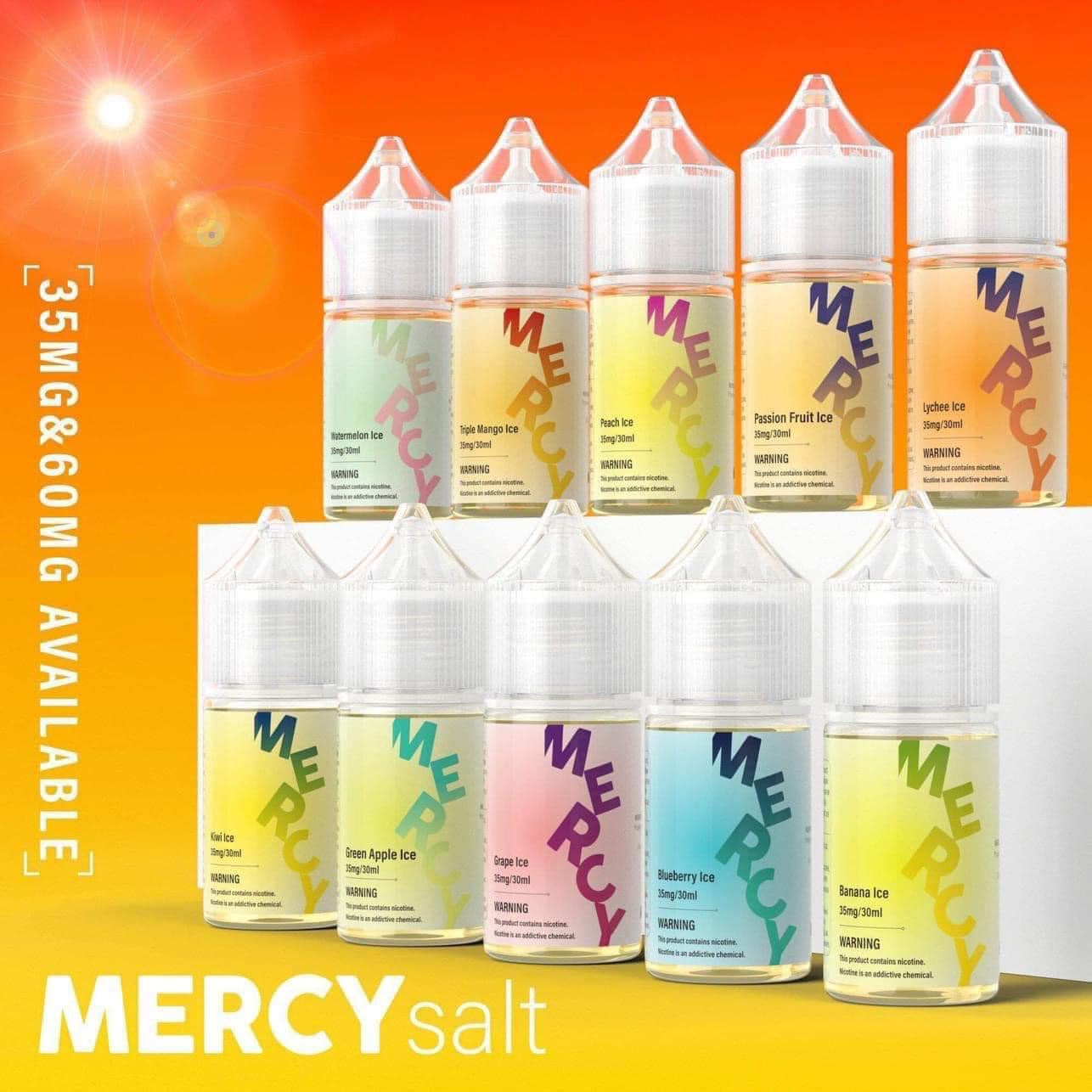 Giới thiệu và review chi tiết chai juice Mercy Salt 30ml (35mg/60mg)