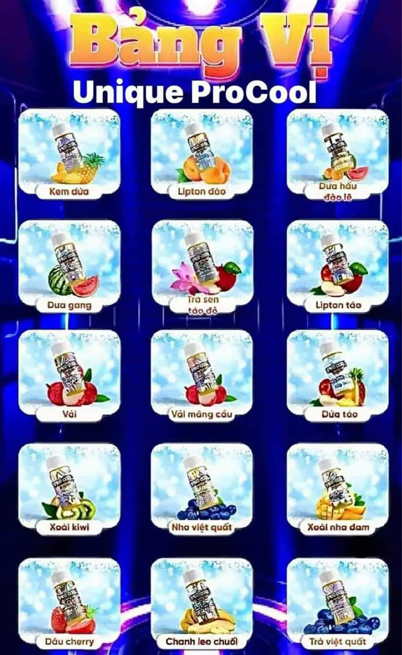 Review chi tiết chai juice Unique Pro Cool Saltnic (30ml / 60mg)