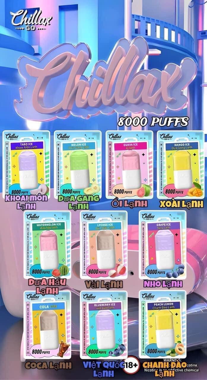 Review Pod 1 Lần Chillax Go 8000 Hơi (50mg)