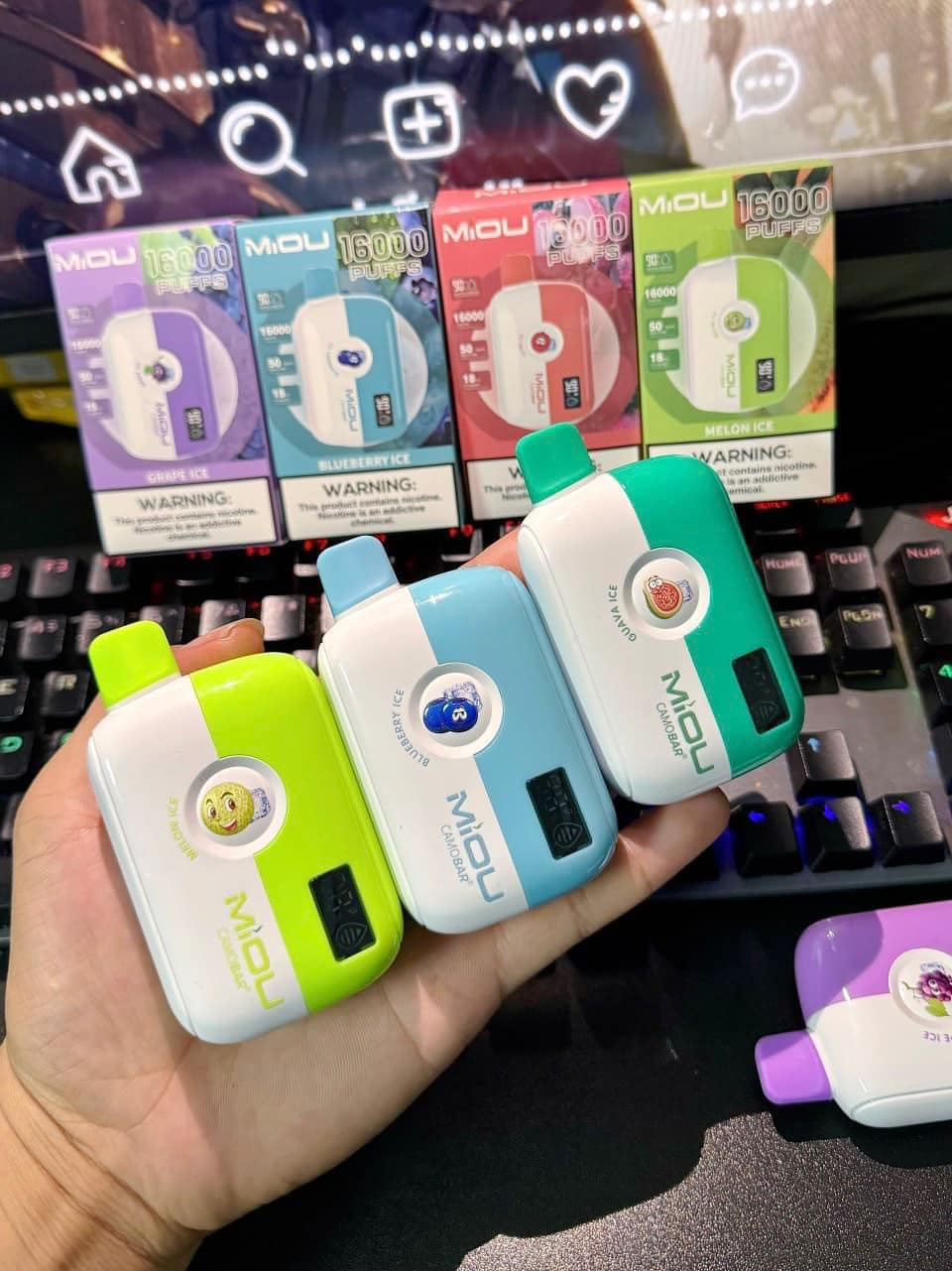 Đánh giá chi tiết và review Pod 1 lần MiOU 16000 Hơi (50mg)