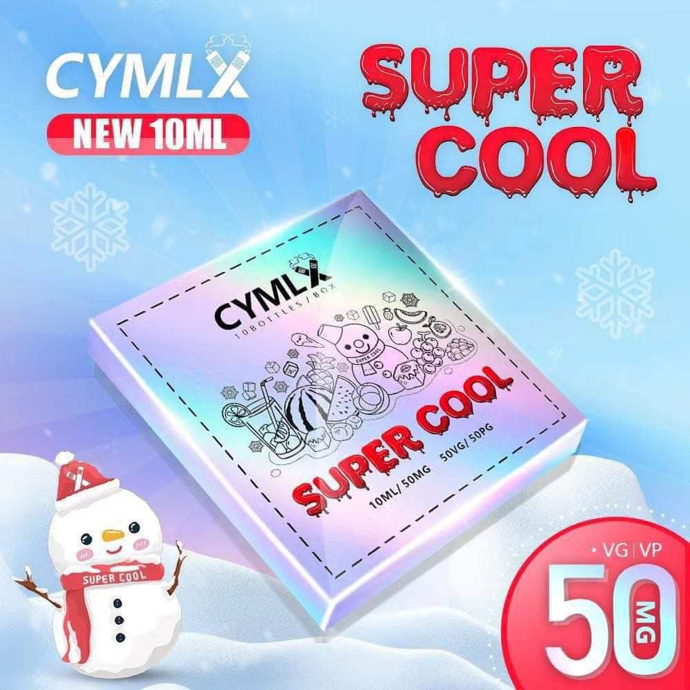 Giới thiệu và review chai juice Cymlx Super Cool Saltnic (10ml / 50mg)