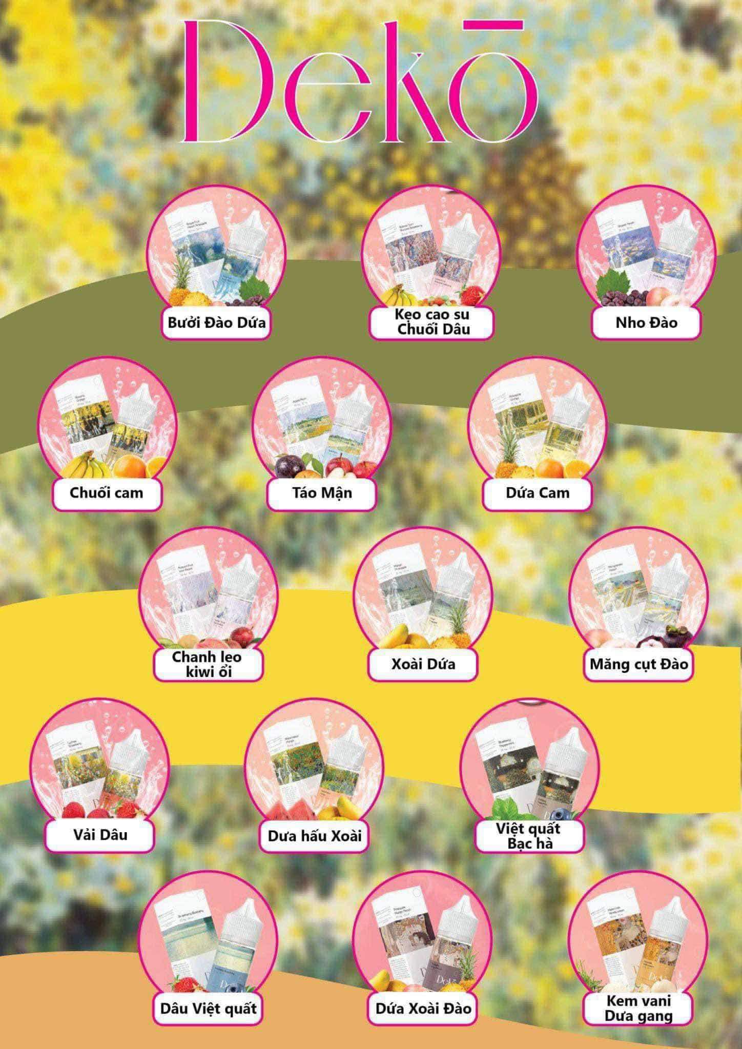 Review chi tiết chai juice Deko Saltnic 30ml (30mg/50mg)