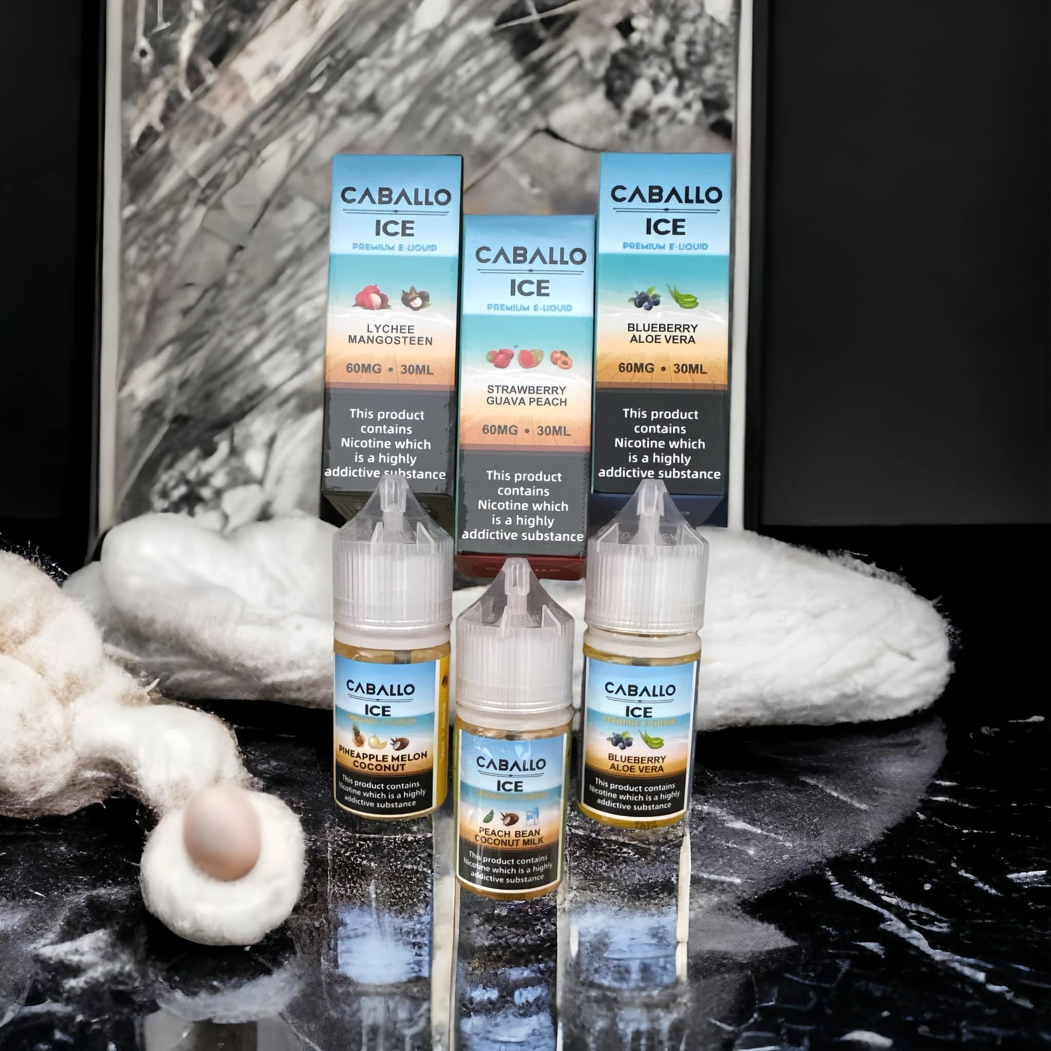 Review chi tiết chai juice Caballo Ice Saltnic (30ml / 60mg)