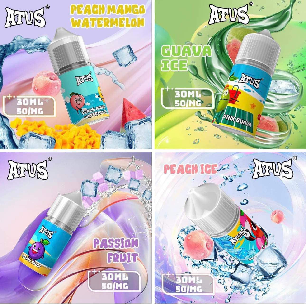 Giới thiệu và review chi tiết chai ATVS Super Ice Saltnic (30ml / 50mg)