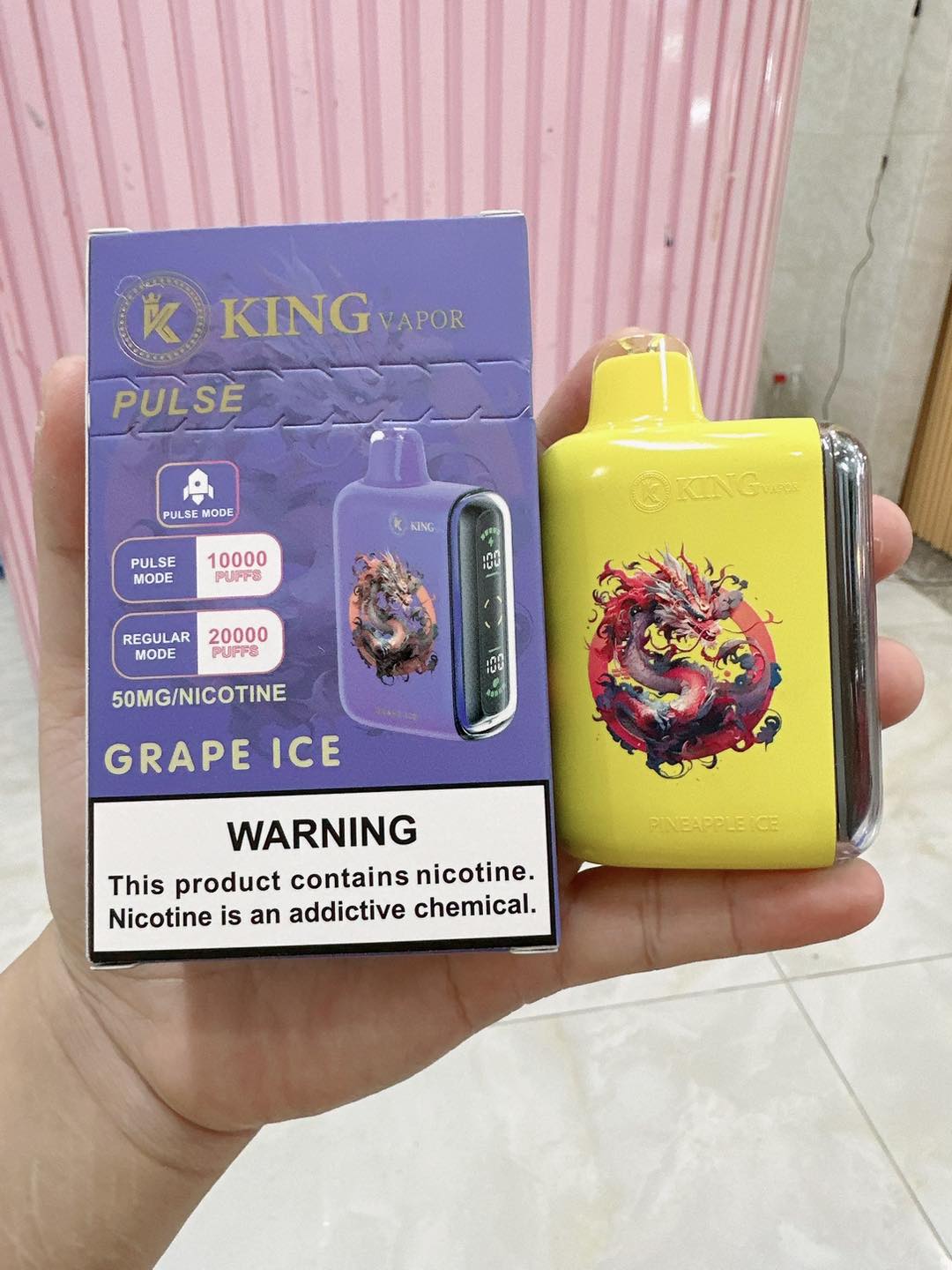 Review chi tiết King Vapor Pulse 20000 Hơi (50mg) – Pod 1 Lần