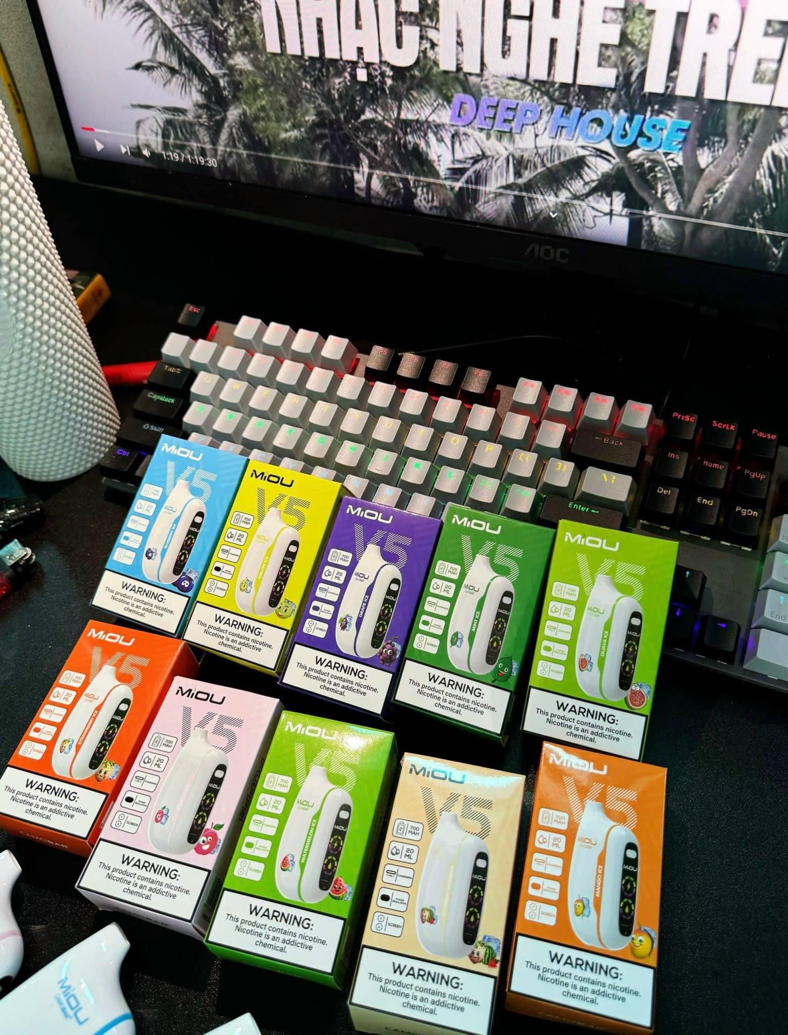 Review chi tiết MiOU V5 Camobar 18000 Hơi (50mg) – Pod 1 Lần