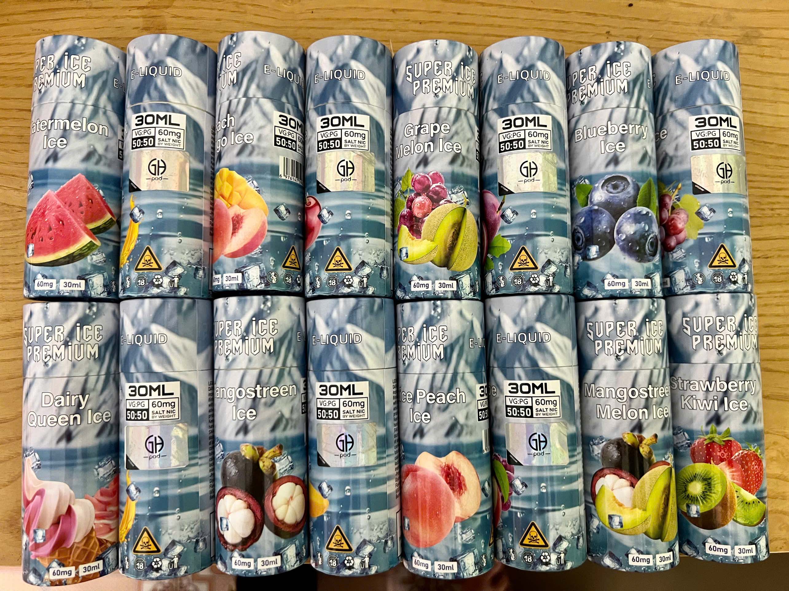 Review chi tiết chai juice Super Ice Premium Saltnic (30ml/60mg)