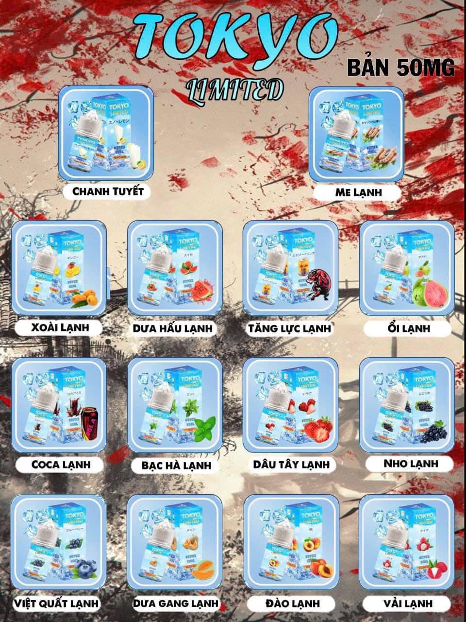 Review chi tiết chai juice Tokyo Limited Saltnic (30ml / 50mg)