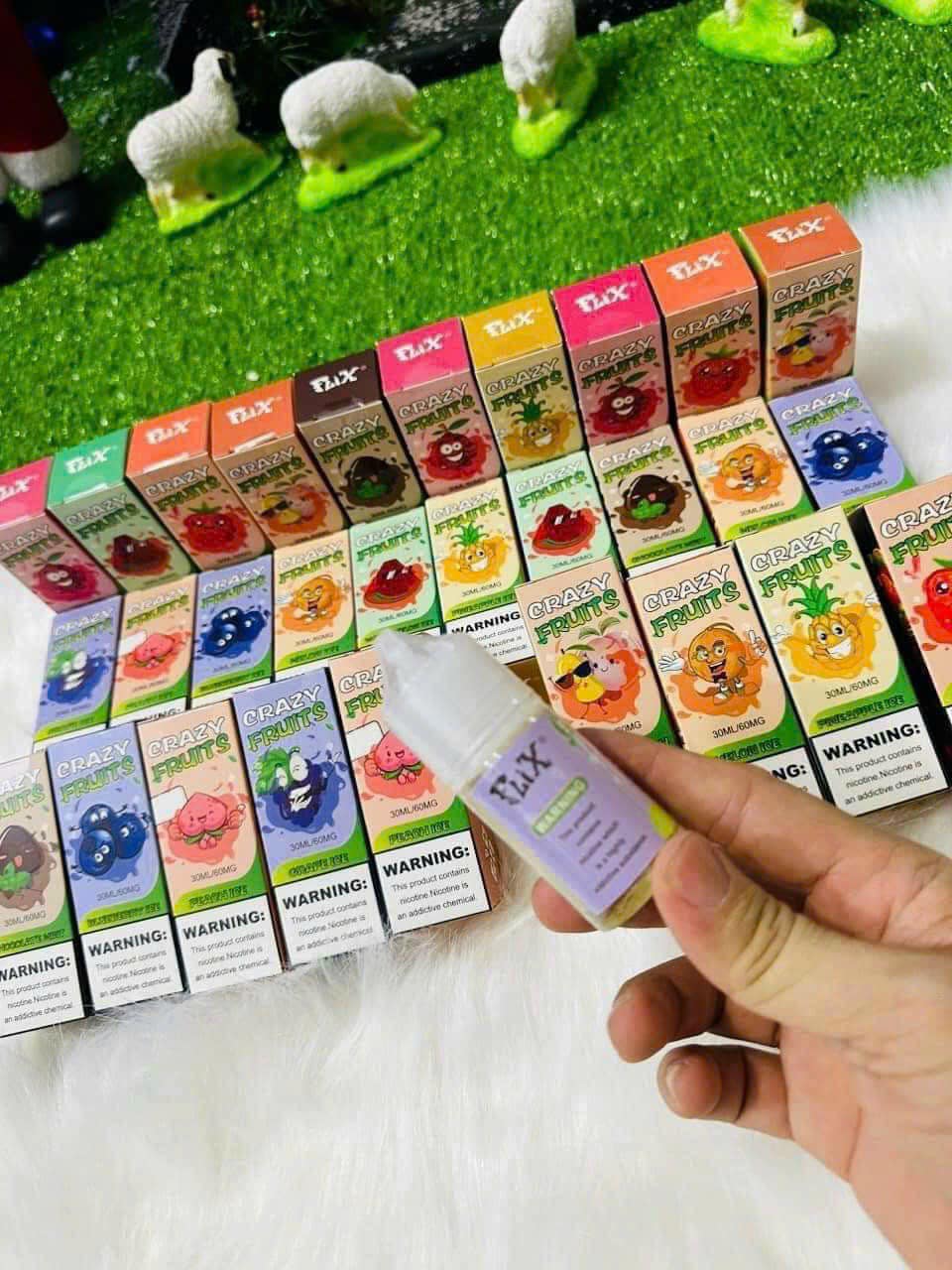 Review chi tiết chai juice Flix Crazy Fruits Saltnic (30ml/60mg)