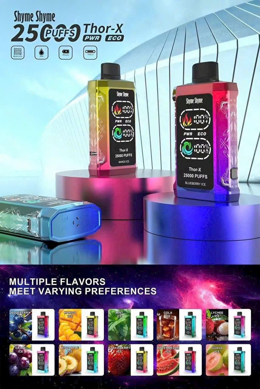 Review chi tiết Shyme Shyme Thor-X 25000 Hơi (50mg) – Pod 1 Lần