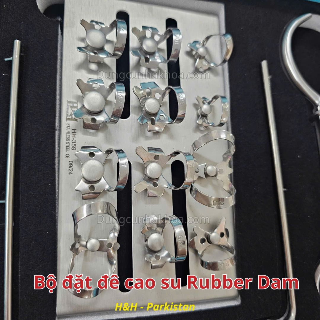 Bộ đặt đê cao su Rubber dam, rubber dam kit